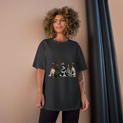 Champion-T-Shirt mit Weihnachtsmotiv