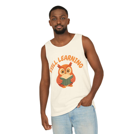 Still Learning Graphic design Unisex Garment-Dyed Tank Top