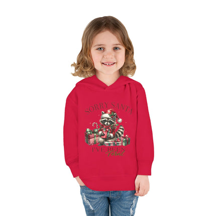 Christmas themed Toddler Pullover Fleece Hoodie