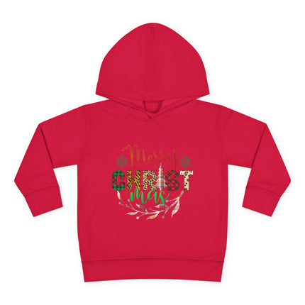 Christmas themed Toddler Pullover Fleece Hoodie