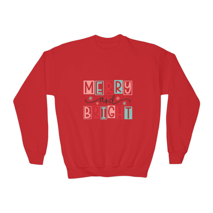 Christmas themed Youth Crewneck Sweatshirt