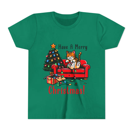 Kurzärmeliges T-Shirt für Jugendliche mit Weihnachtsmotiv