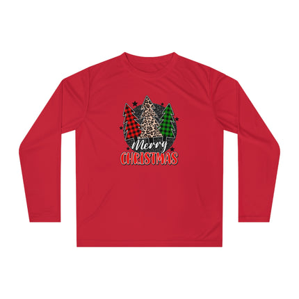Christmas themed Unisex Performance Long Sleeve Shirt