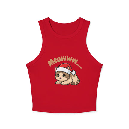 Meowww...   Graphic designed Women's Micro Rib Racer Tank Top