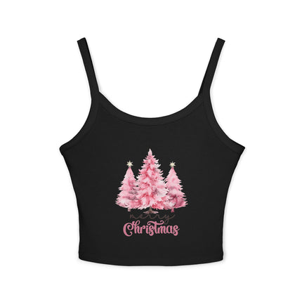 Weihnachtsmotiv Damen Spaghettiträger Tank Top 