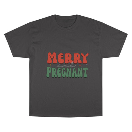 Champion-T-Shirt mit Weihnachtsmotiv