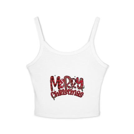 Weihnachtsmotiv Damen Spaghettiträger Tank Top 