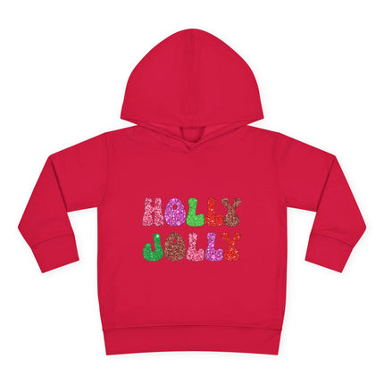 Christmas themed Toddler Pullover Fleece Hoodie