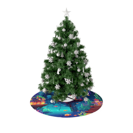 Jelly fish design themed Christmas Tree Skirts