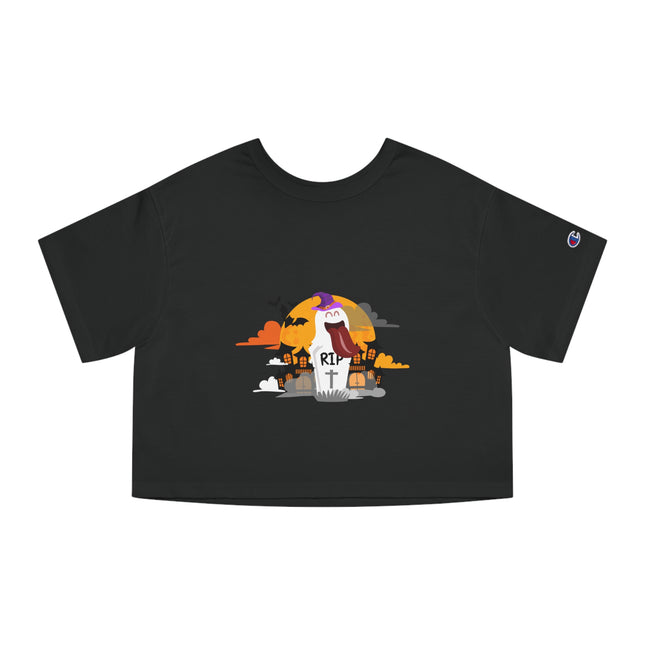 Champion Damen Heritage Cropper T-Shirt mit Halloween-Motiv