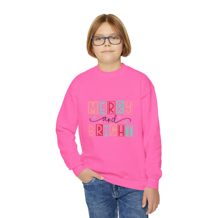 Christmas themed Youth Crewneck Sweatshirt