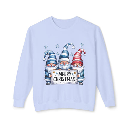 Christmas themed Unisex Lightweight Crewneck Sweatshirt
