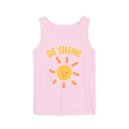 Be Shine Graphic design Unisex Garment-Dyed Tank Top