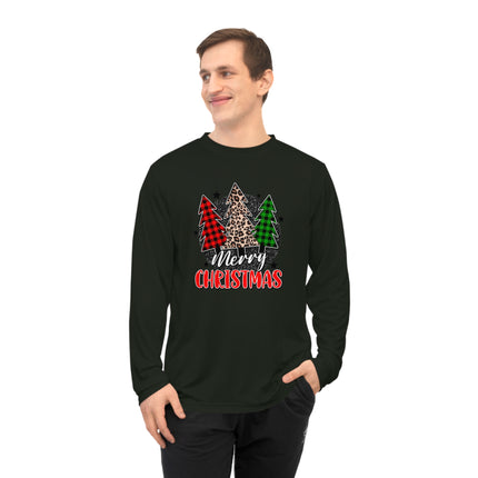 Christmas themed Unisex Performance Long Sleeve Shirt