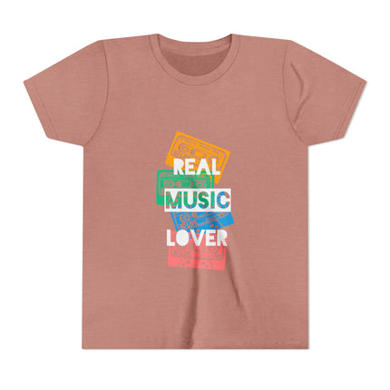 Kurzärmeliges Jugend-T-Shirt mit Typografie-Motiv