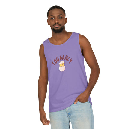 Too Early Tank Top — Cute Morning Chick Graphic Tank