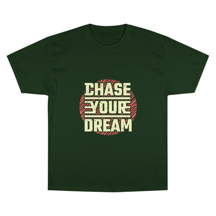 Champion-T-Shirt mit Typografie-Motiv