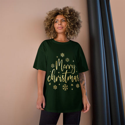 Champion-T-Shirt mit Weihnachtsmotiv