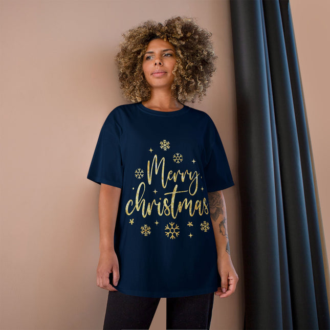 Champion-T-Shirt mit Weihnachtsmotiv