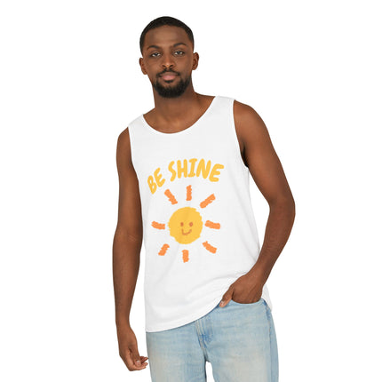 Be Shine Graphic design Unisex Garment-Dyed Tank Top