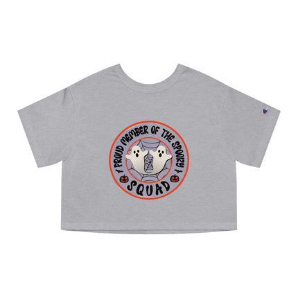 Champion Damen Heritage Cropper T-Shirt mit Halloween-Motiv