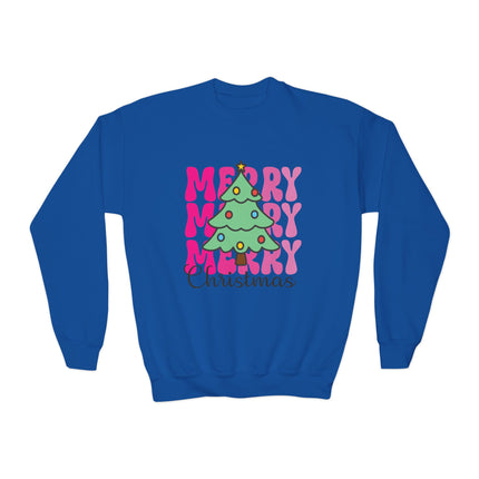 Christmas themed Youth Crewneck Sweatshirt