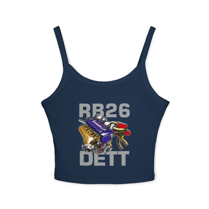 Auto-Enthusiasten Themen Damen Spaghetti Strap Tank Top 
