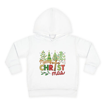 Christmas themed Toddler Pullover Fleece Hoodie