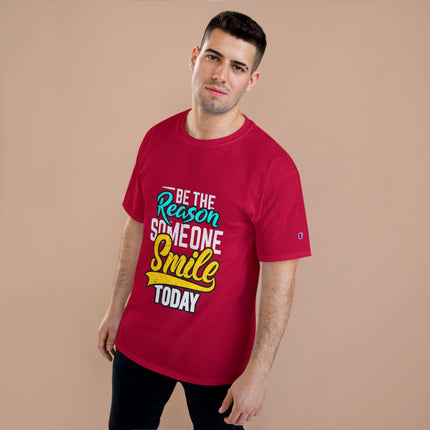 Champion-T-Shirt mit Typografie-Motiv