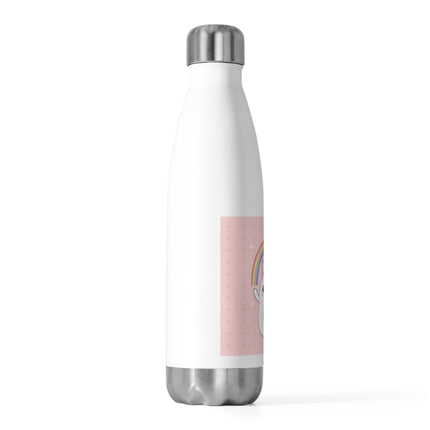 Cute Bunny with Rainbow design themed 20oz Insulated Bottle