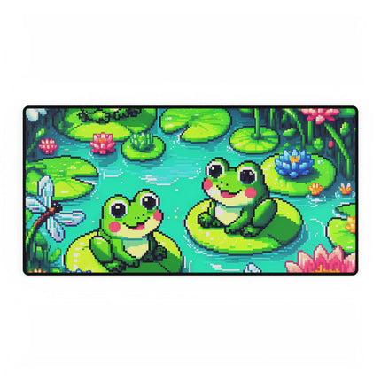 Cute 2 Frogs  design themed Desk Mats