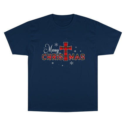 Champion-T-Shirt mit Weihnachtsmotiv