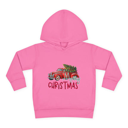 Christmas themed Toddler Pullover Fleece Hoodie