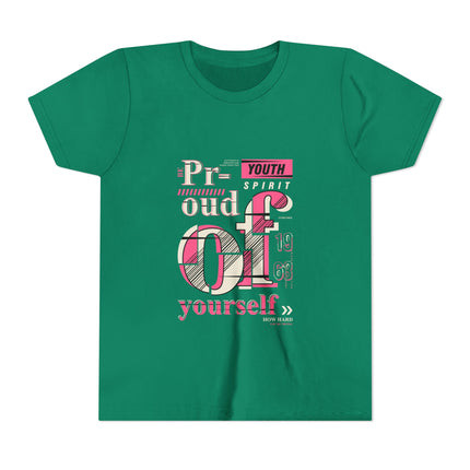 Typography themed Youth Short Sleeve Tee