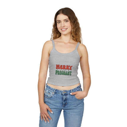Weihnachtsmotiv Damen Spaghettiträger Tank Top 