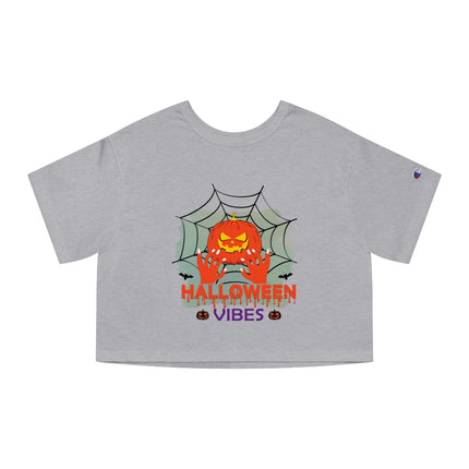Champion Damen Heritage Cropper T-Shirt mit Halloween-Motiv