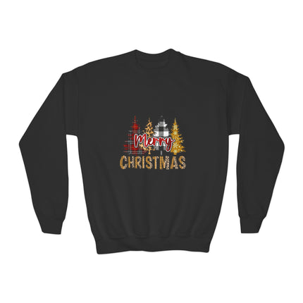 Christmas themed Youth Crewneck Sweatshirt