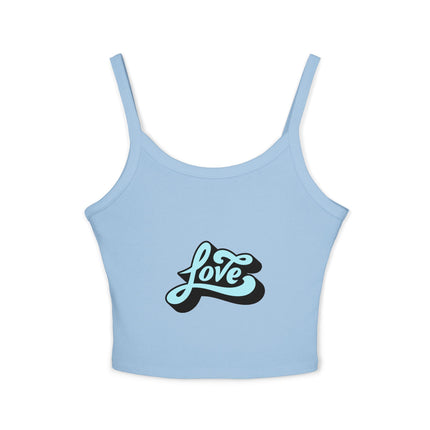 Typografie Themen Damen Spaghetti Strap Tank Top 