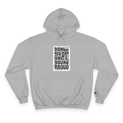 Typography themed Champion Hoodie