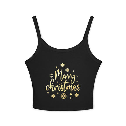 Weihnachtsmotiv Damen Spaghettiträger Tank Top 