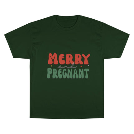 Champion-T-Shirt mit Weihnachtsmotiv
