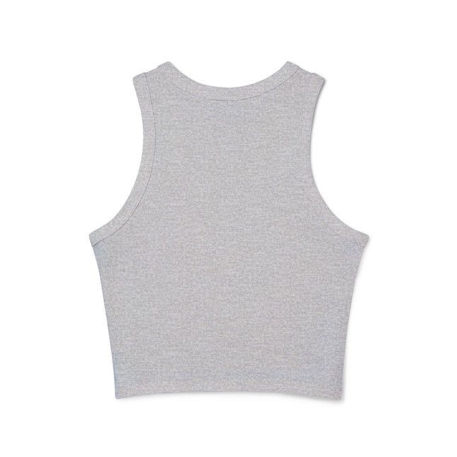 Damen Micro Rib Racer Tank Top mit Typografie-Motiven