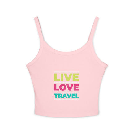 Typografie Themen Damen Spaghetti Strap Tank Top 