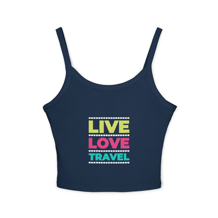 Typografie Themen Damen Spaghetti Strap Tank Top 