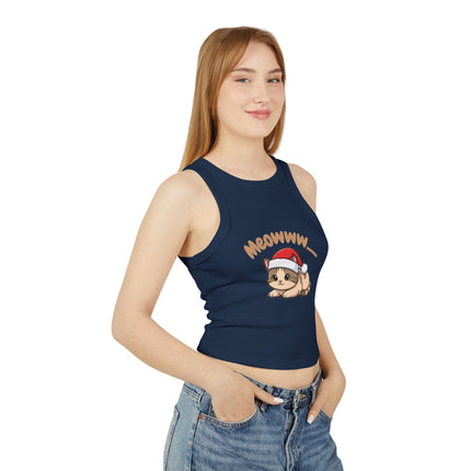 Meowww...   Graphic designed Women's Micro Rib Racer Tank Top