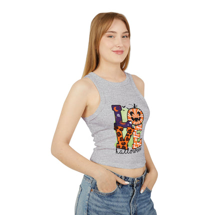 Halloween themed Women's Micro Rib Racer Tank Top