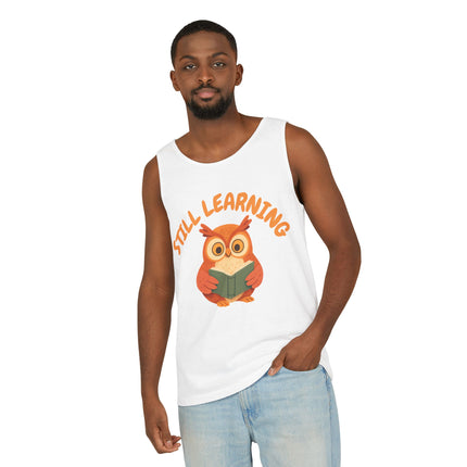 Still Learning Graphic design Unisex Garment-Dyed Tank Top