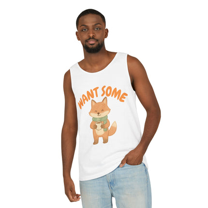 Want Some Graphic design Unisex Garment-Dyed Tank Top