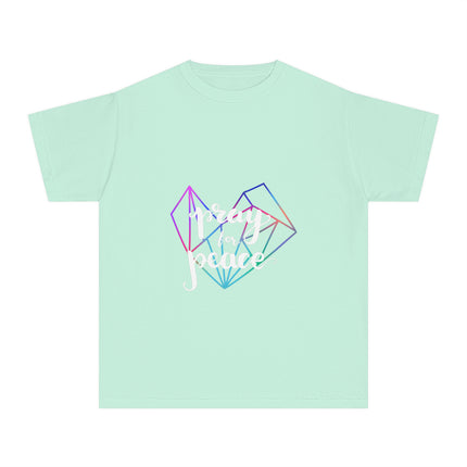 Typography themed Youth Midweight Tee