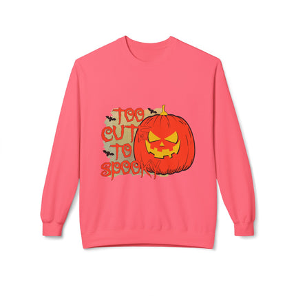 Halloween-Themen-Unisex-Midweight-Softstyle-Fleece-Crewneck-Sweatshirt